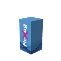 Pudełko dwie klapy naprzemianległe z blokadą