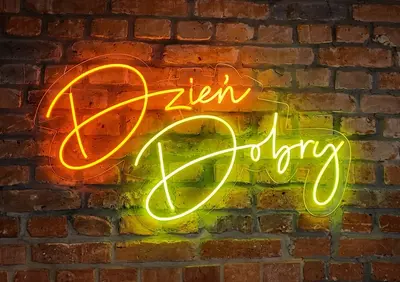 Neon LED bez grafiki CMYK